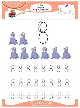 Çocuklar İçin Çizgi Çalışma Sayfaları 